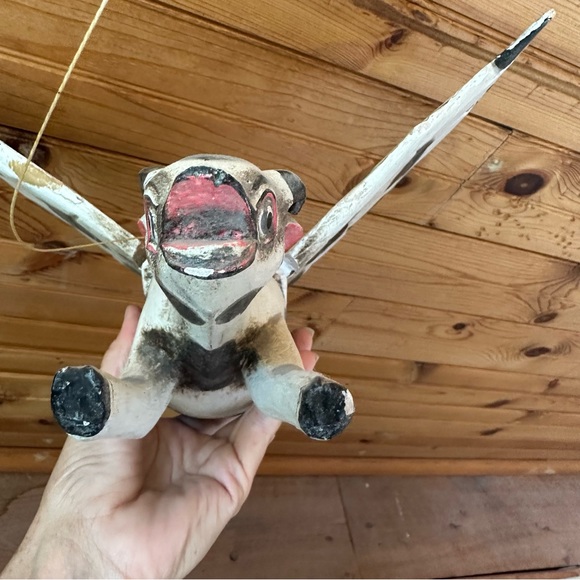 Balinese Carved Flying Cow Wood Spirit Guardian - Picture 16 of 16